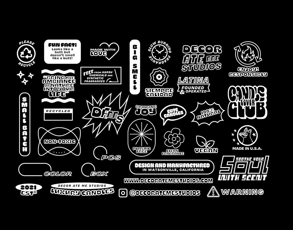 Decor Ate Me Studios – Elements for Candle Labels