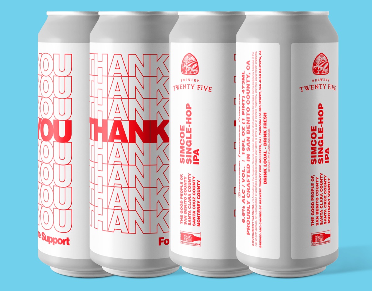 Thank You Hazy IPA, Beer Label