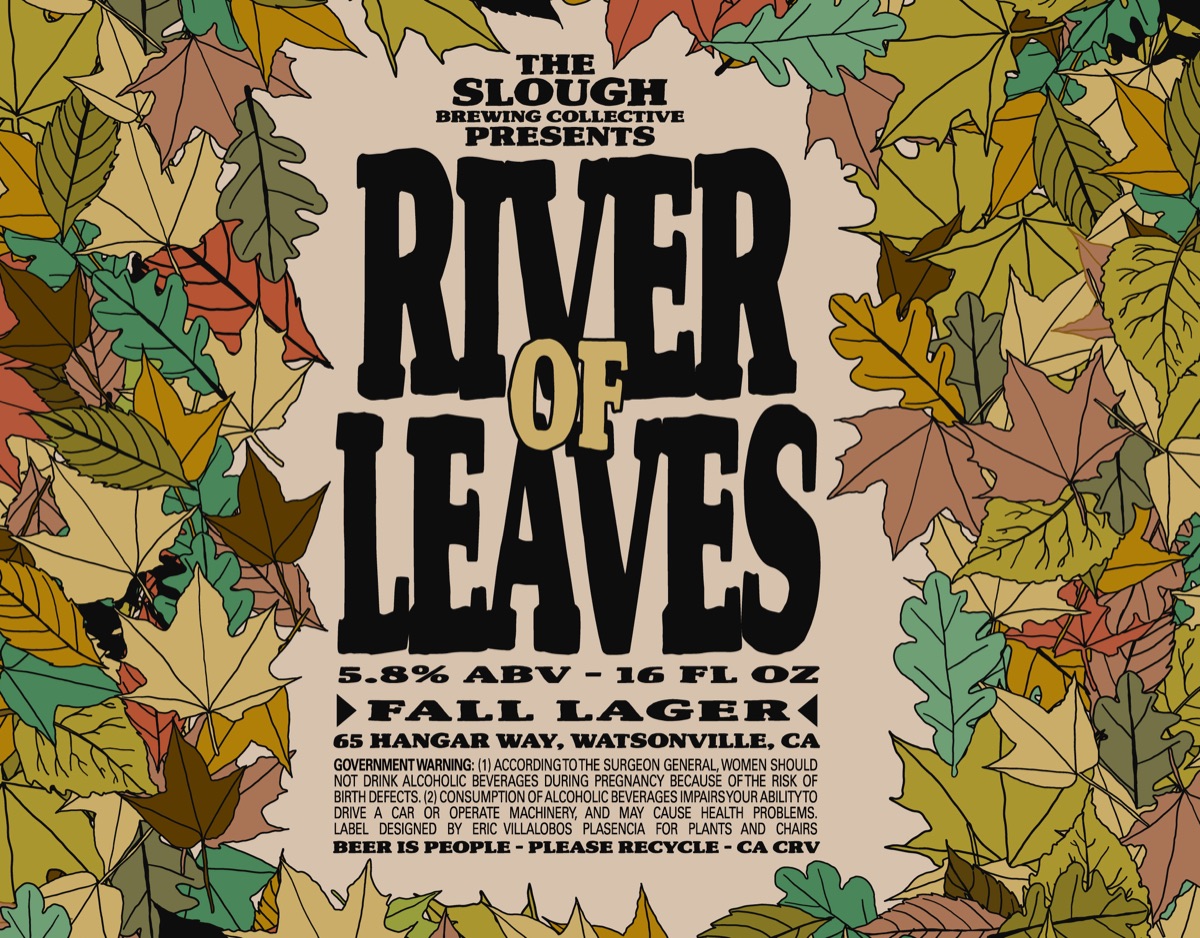 River of Leaves Fall Lager Label, The Slough