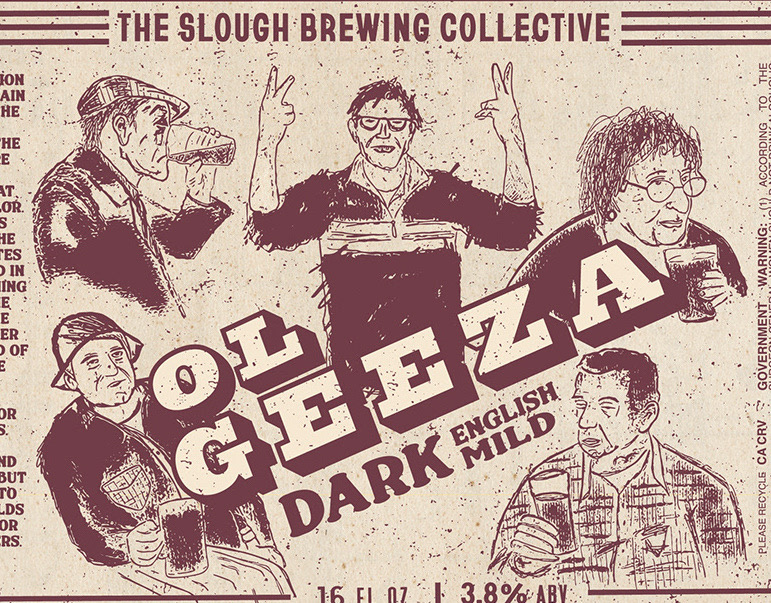 Old Geeza Folk Beer Label, The Slough