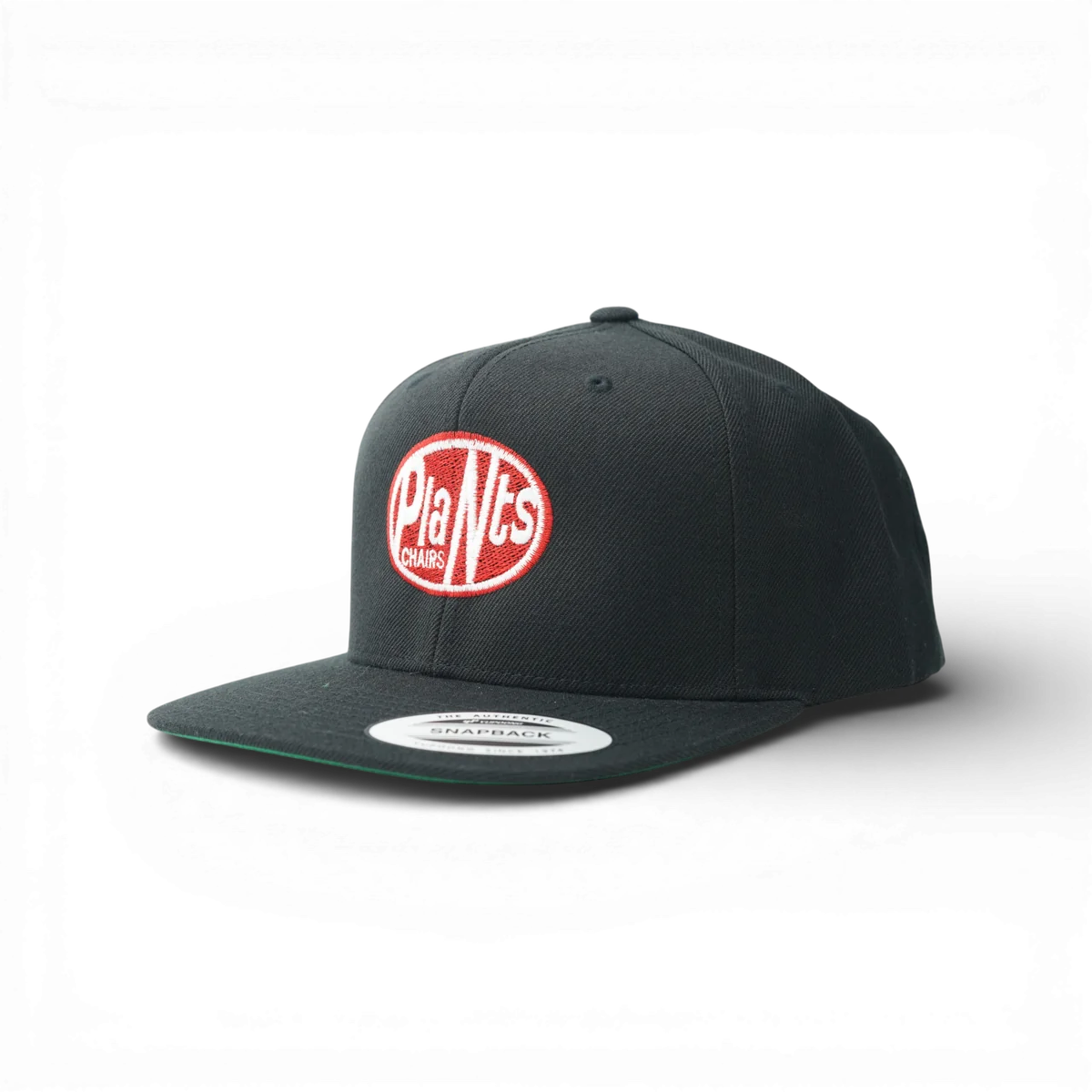 Plants N Chairs Dot Snapback | Black photo 1