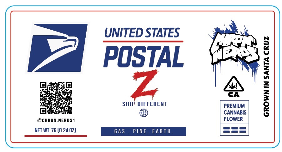 Postal Z 7g strain label