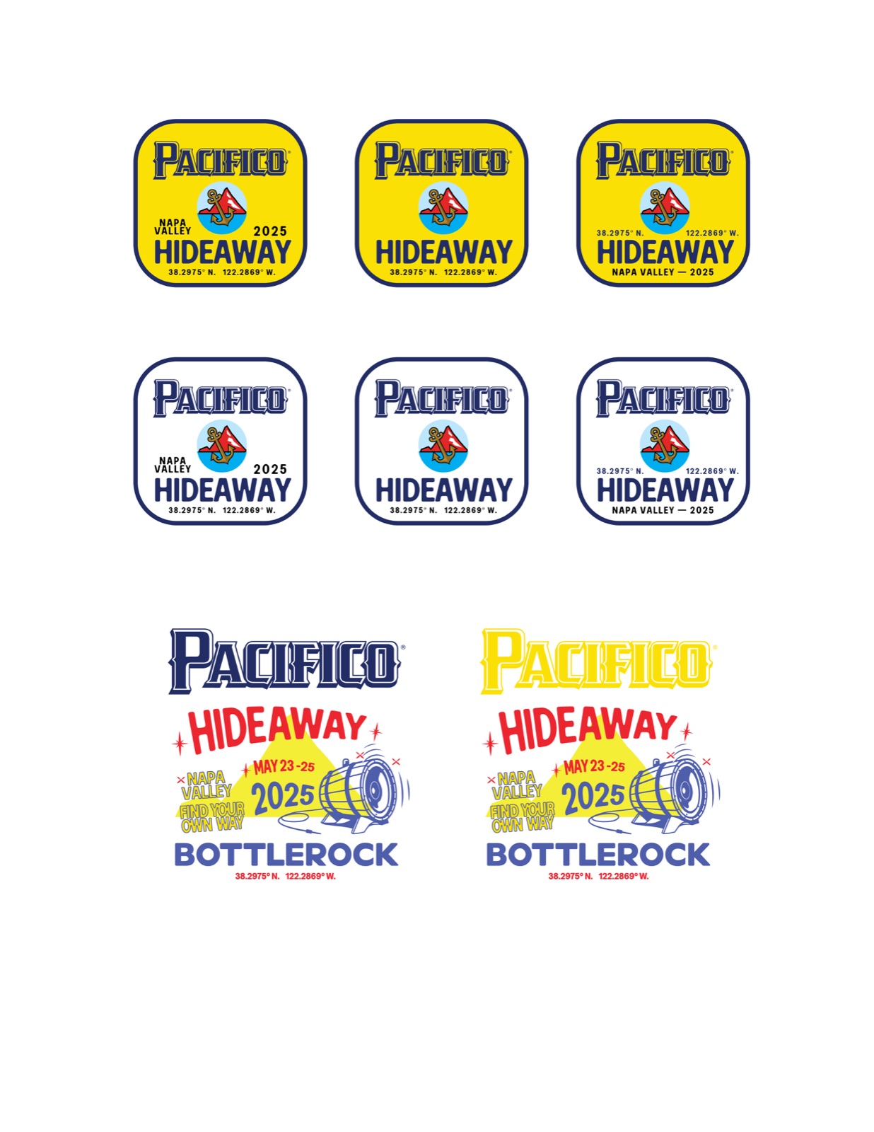 Pacifico x BottleRock key art, revision round